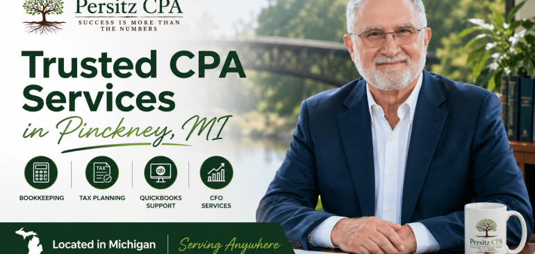 Trusted CPA services in Pinckney Michigan for small businesses