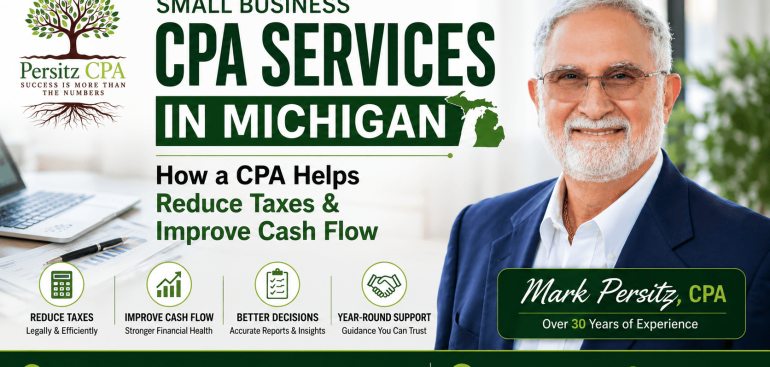 Small business CPA in Michigan helping businesses reduce taxes and improve cash flow